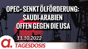 OPEC+ senkt Ölförderung: Saudi-Arabien stellt sich offen gegen die USA | Von Thomas Röper by apolut
