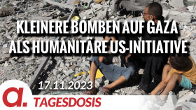 Kleinere Bomben auf Gaza als humanitäre US-Initiative | Von Rainer Rupp by apolut