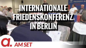 Am Set: Internationale Friedenskonferenz am 28. September 2023 in Berlin by apolut